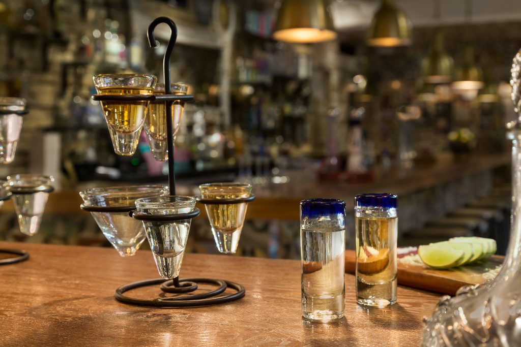 The Fives tequila tasting